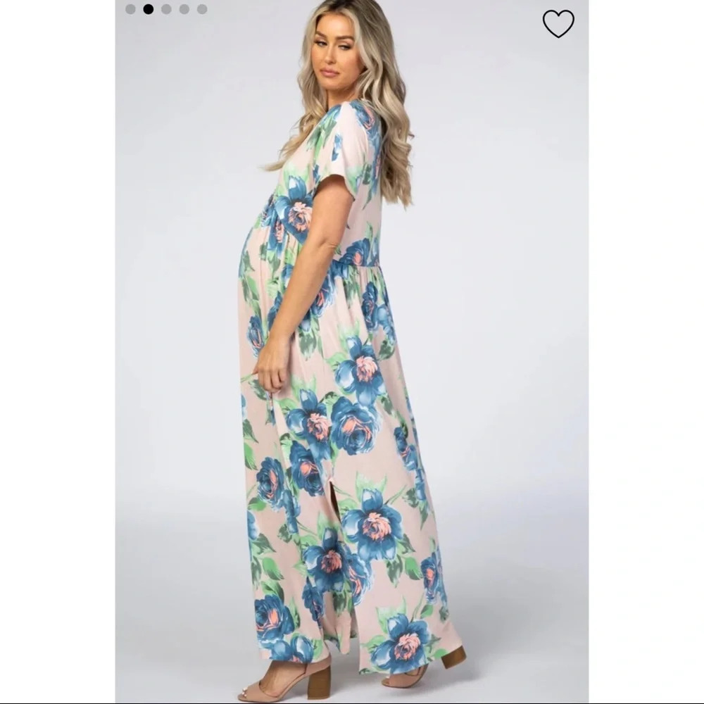 New* Pinkblush Floral‎ Maxi Maternity Dress - Picture 4 of 10